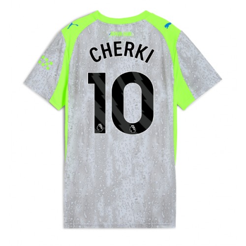 Stroje piłkarskie Manchester City Rayan Cherki #10 Koszulka Trzeciej dla damskie 2025-26 Krótki Rękaw